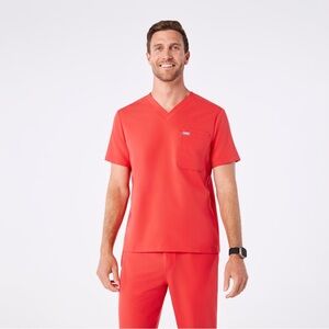 Figs Leon Three‎ Pocket Scrub Top Size Large Hibiscus Limited Edition Pride 2022